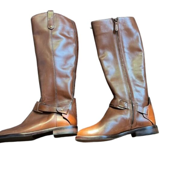 NEW Tory Burch Women's Colton Leather Riding Boots Size 5M - Picture 10 of 10